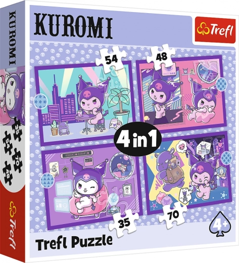 Puslespil 4i1 med KUROMI – HELLO KITTY