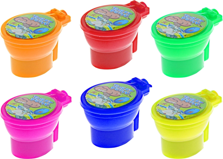 Seks skinnende neonfarver