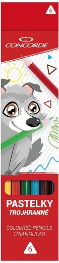 CONCORDE farveblyanter trekantede 6 farver