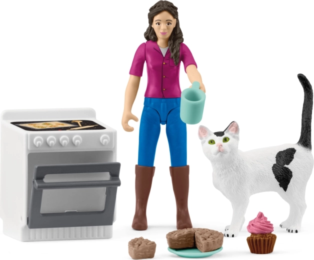 Bager med kat – legesæt SCHLEICH Pocket Set