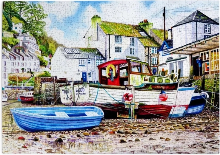House of Puzzles-puslespil Polperro med 1.000 brikker