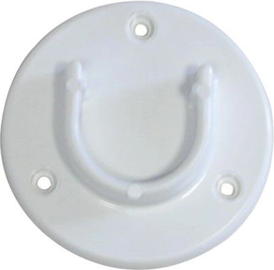 Skabsroset, delt, hvid, plast (pakke med 50 stk.)