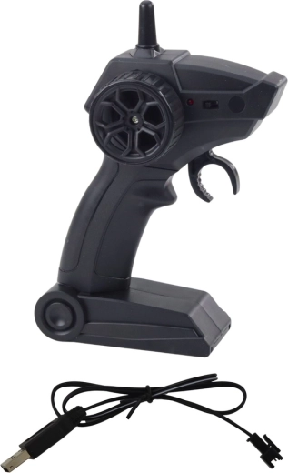 Ergonomisk pistolgrebsfjernbetjening inkl. USB-opladning