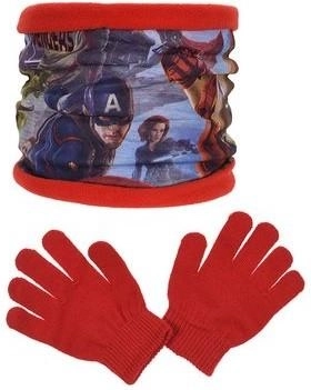 Halsedisse og handsker Avengers - 1 stk.