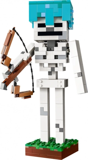 Posérbar skeletfigur fra Minecraft