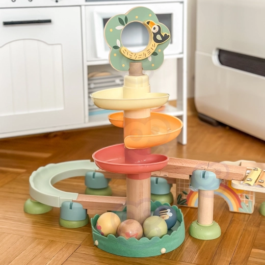 Spiraltårn og jævn nedkørsel