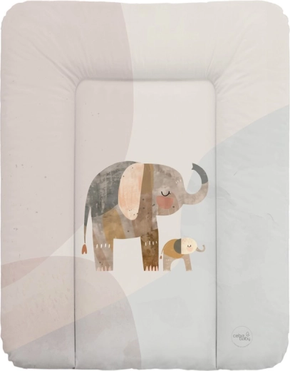 Ceba baby blød puslepude Basic Elephant Family 50 × 70 cm