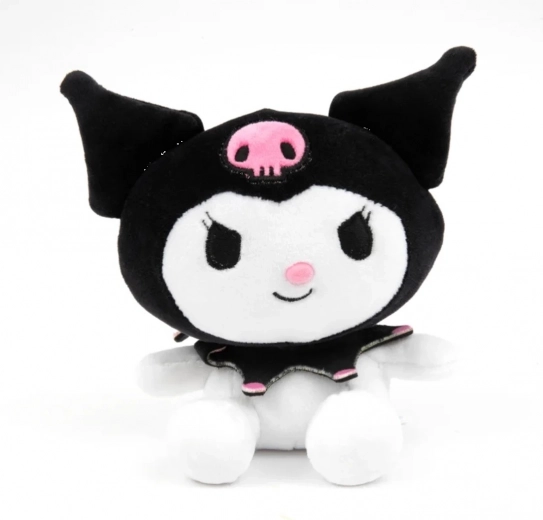 Plysdyr KUROMI 25 cm – kollektion Hello Kitty & Friends
