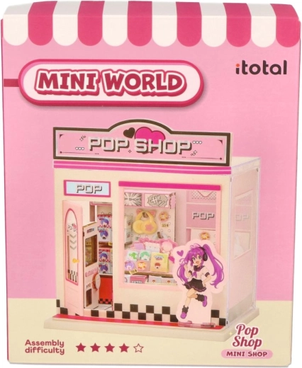 i-Total DIY mini diorama butik med mini verden pop