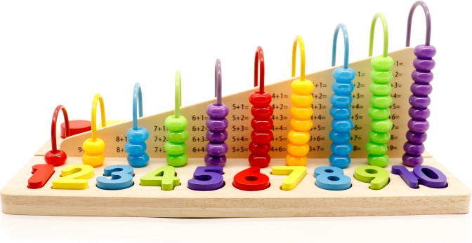 Uddannelsesmæssig trælegetøj med kugleramme ECOTOYS