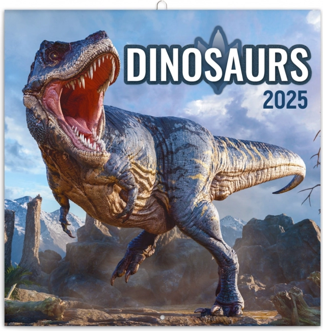 Noteskalender Dinosaurer 2025 30 × 30 cm