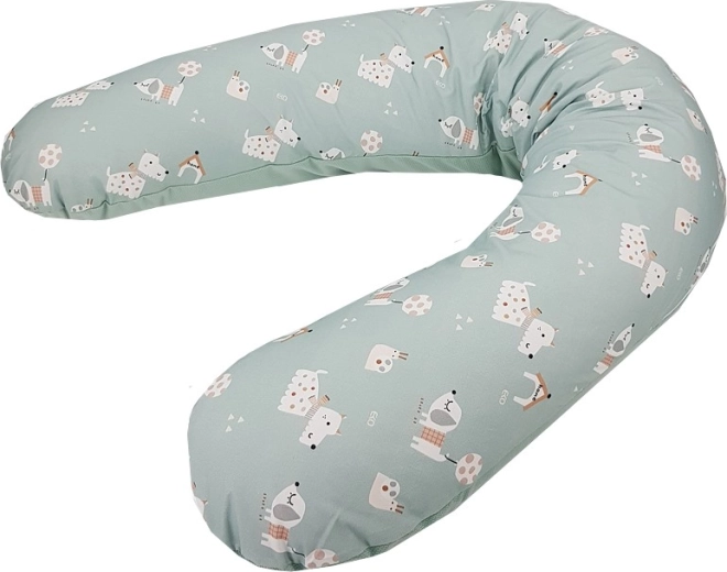 Ergonomisk U-støtte til graviditet og amning