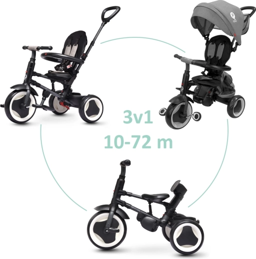 Qplay trehjulet cykel Rito Eva Plus grå