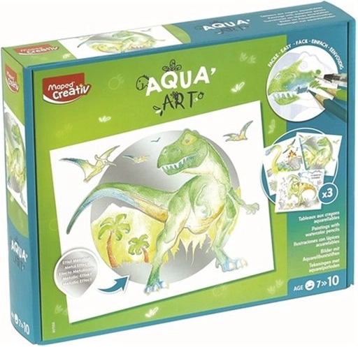 Maped Creativ AquaArt akvarelbilleder – dinosaurer