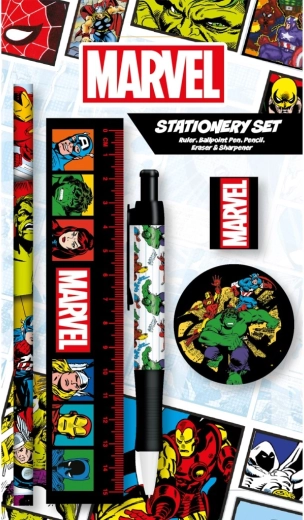 Marvel skole-sæt med motiv
