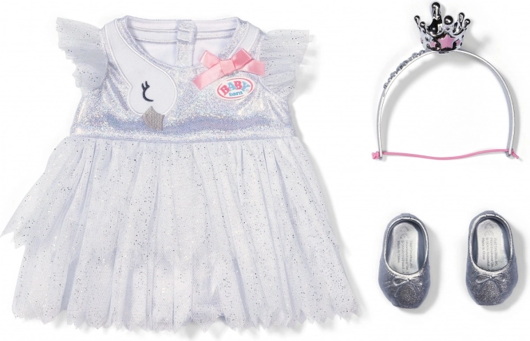 Glitrende balletlook med svanemotiv