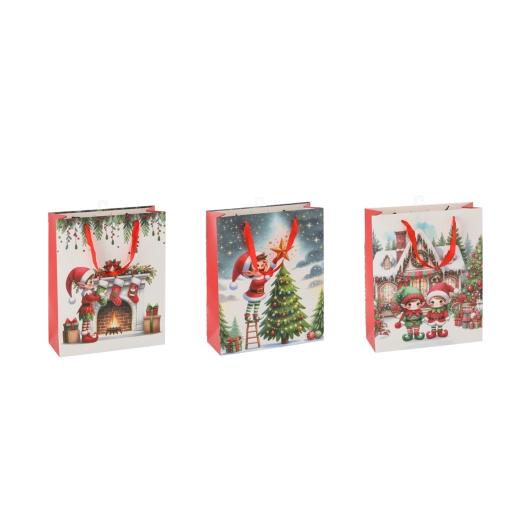 Gavepose Julealf 18 × 24 × 8 cm