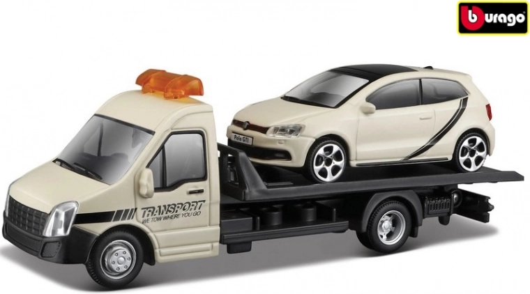 Slæbebil med VW Polo GTI-model fra Bburago