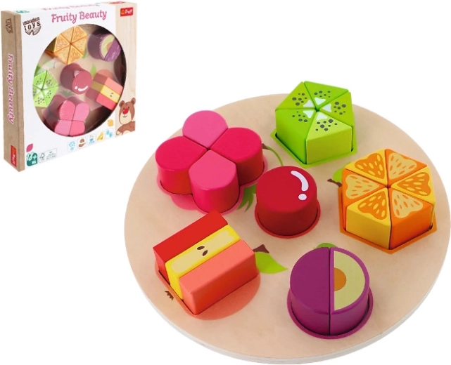 Fruity Beauty træpuslespil med frugter