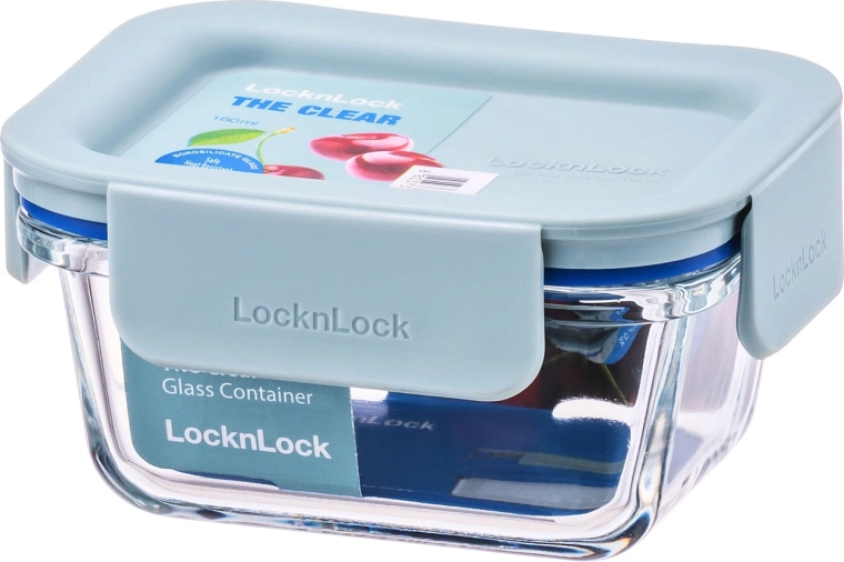 Glaskrukke Clear rektangulær 160 ml, mint
