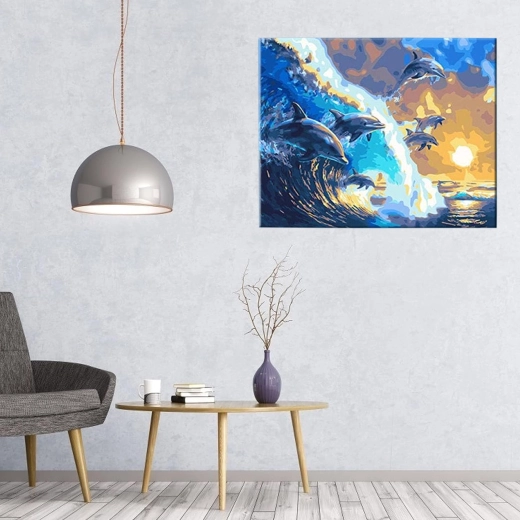 Færdigt værk klar til ophængning