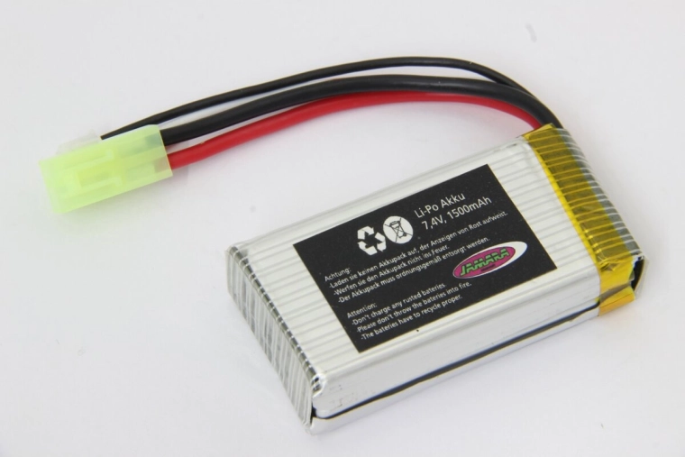 Jamara batteri Quadrodrom LiPo 7,4 V 1500 mAh - 1 stk.