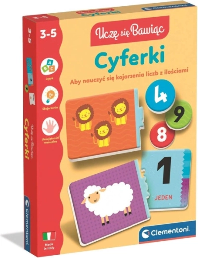 Cyferki – læringsspil med dyr til at lære tal