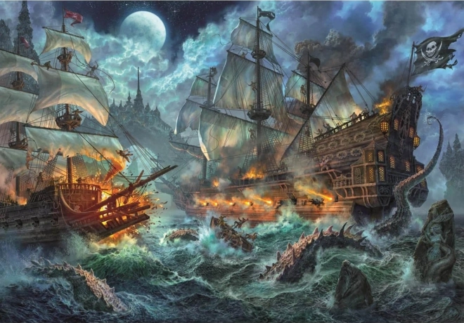 Clementoni puslespil Piratkamp 6000 brikker
