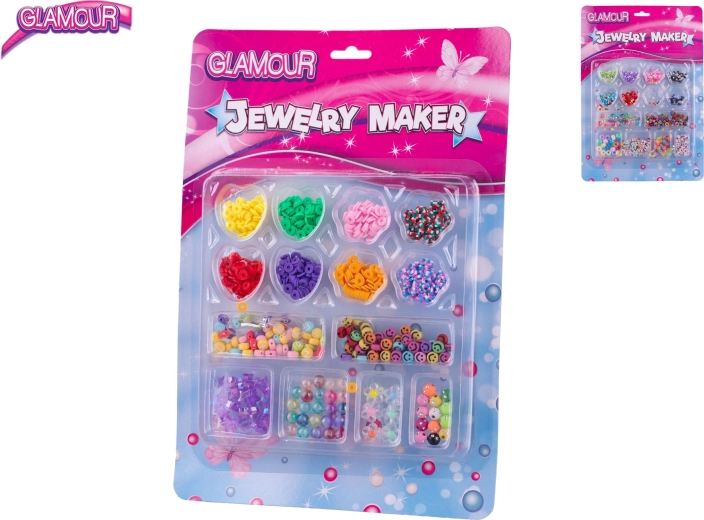 Glamour trækkesmykkeperler til børn – kreativt sæt