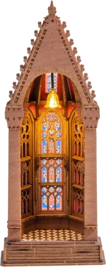 RoboTime Rolife geometrisk katedral – 3D træpuslespil med LED