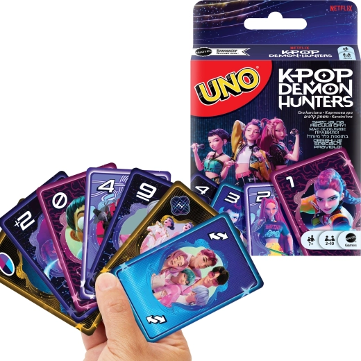 Kortspillet UNO KPop Demon Hunters