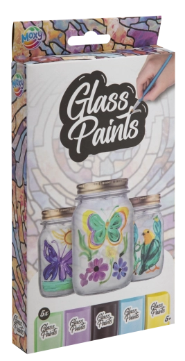 Glasmaling med pensel 5×20 ml