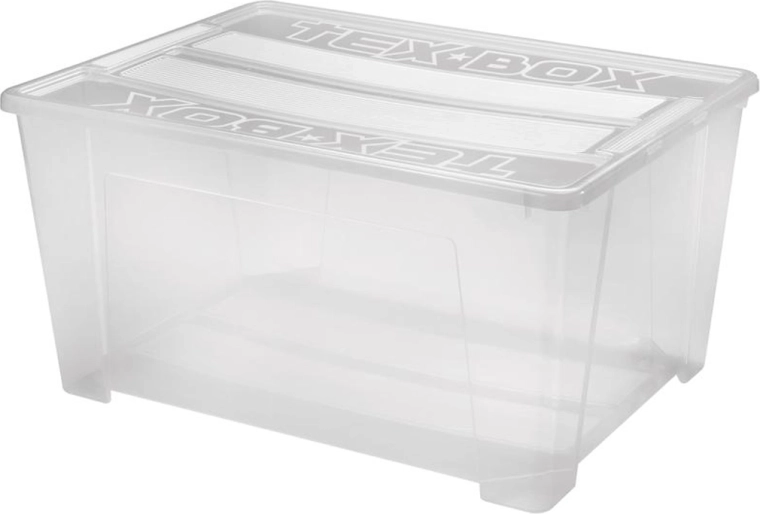 Plastisk opbevaringsboks med låg HEIDRUN TexBox 150 l