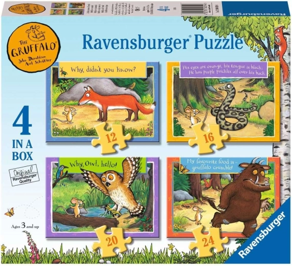 Ravensburger puslespil Gruffalo: eventyrlige historier 4-i-1