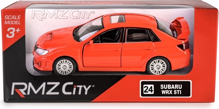Metalmodel af bil Subaru WRX STI 2010 1:36 RMZ City
