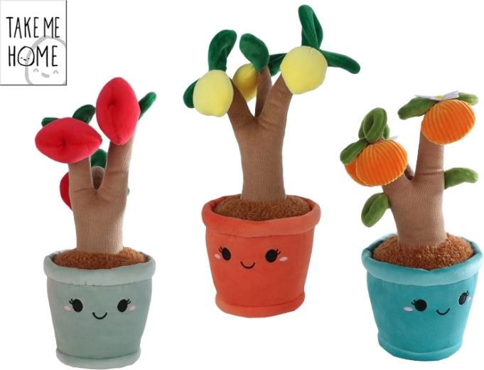 Plysbamse-frugttræ TAKE ME HOME til babyer (appelsintræ, æbletræ, citrontræ) 27 cm