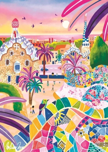 Puslespil Park Güell 1000 brikker