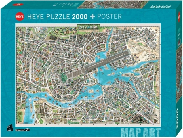 Puzzle HEYE 2000 brikker – musikbyen