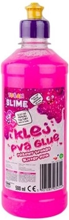 Tuban glitrende PVA-lim 500 ml – Lyserød