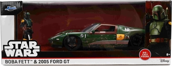 Jada Star Wars Ford GT 2005 i skala 1:24 med Boba Fett-figur