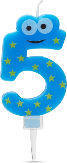 Lagkagelys tallet 5