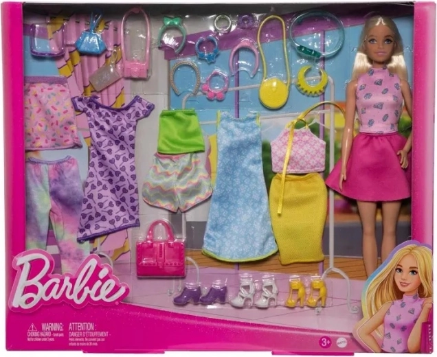 Barbie-dukke med moderigtige outfits og accessories – mix & match-sæt