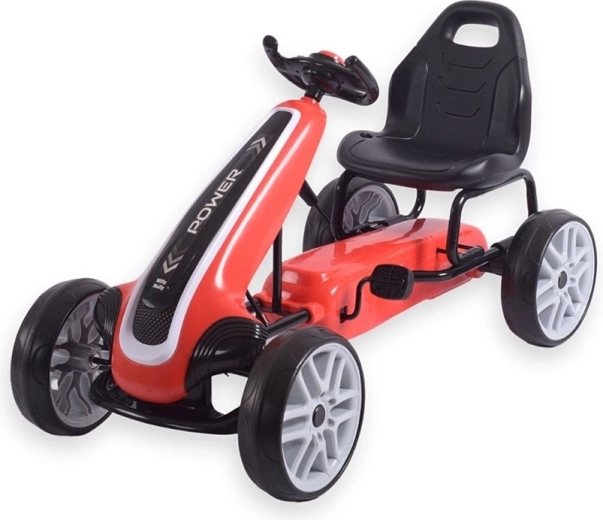 Børnepedal-gokart MILLY MALLY Power – rød
