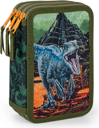 Trepeset skolepenal JURASSIC WORLD uden indhold