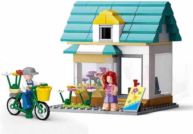 Sluban Town blomsterbutik – byggesæt med figurer (149 dele)