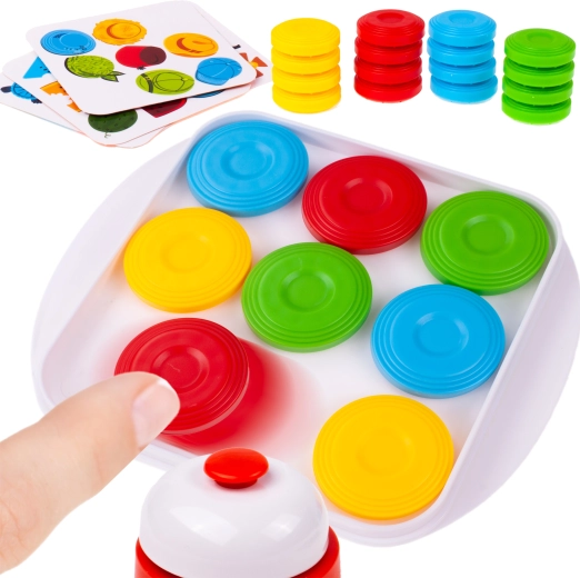 Logisk spil hurtige jetoner og kort