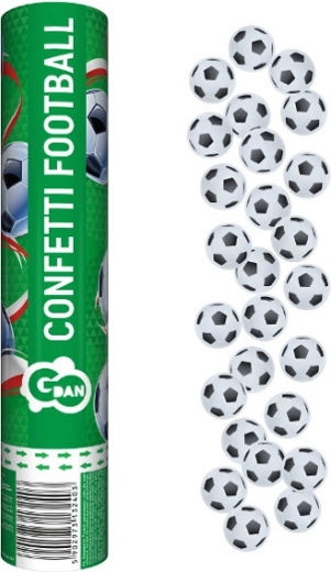 Pneumatiske papirkonfetti fodbold