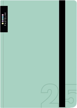 Ugentlig kalender A6 2025 Pastelini grøn