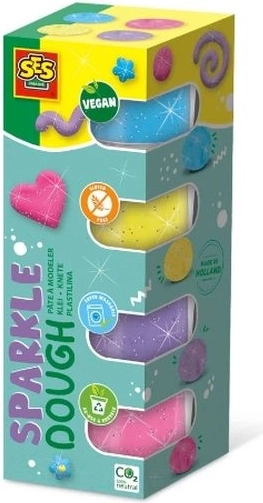 SES glittermodellervoks 4×90 g