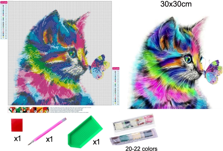 diamond painting killing 30 × 30 cm